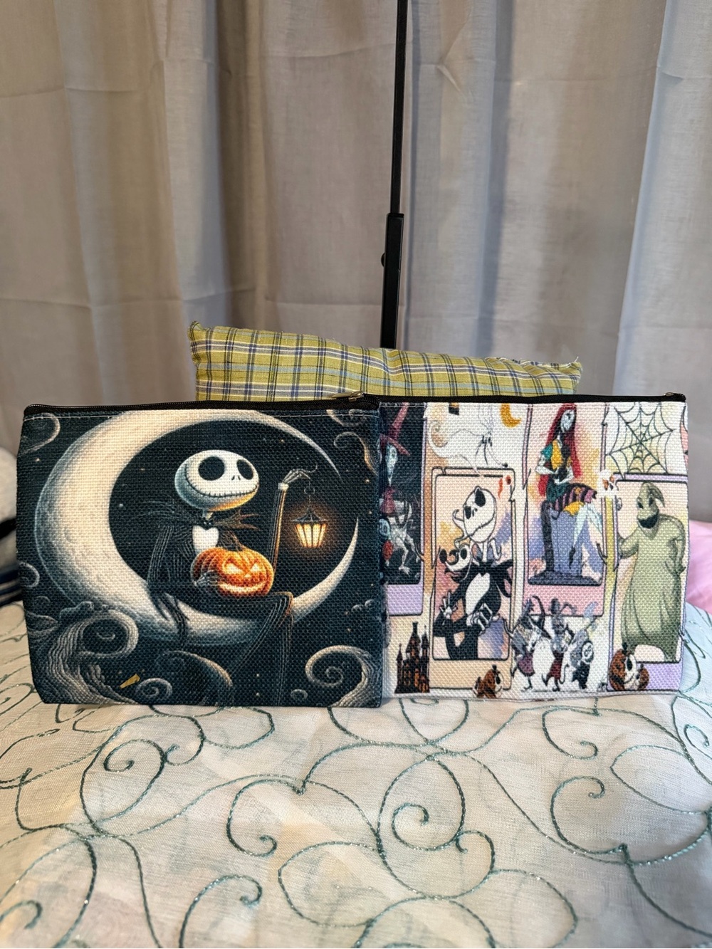 Nightmare-Inspired Canvas Pouches